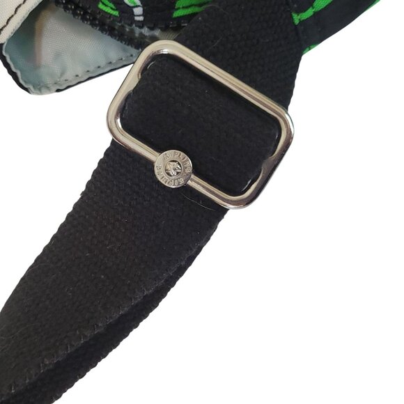 Kipling Lancelot Crossbody Bag Wild Green Zebra Print Adjustable Strap Retro - Picture 11 of 11